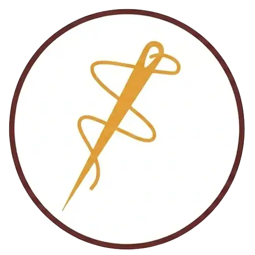 su misura logo Ago di sicurezza per cucito e sartoria, strumento di sicurezza e precisione.